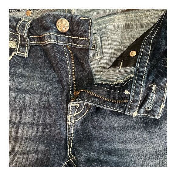 Miss Me Embellished Distressed Mid Rise Easy Skinny Jeans Sz 27 - Picture 9 of 15